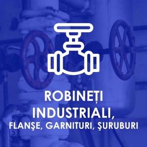 Robineți industriali, flanșe, garnituri, șuruburi